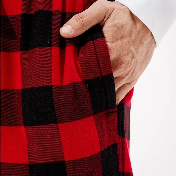 American Eagle Plaid Flannel Jogger Pant - Picture 4 of 7